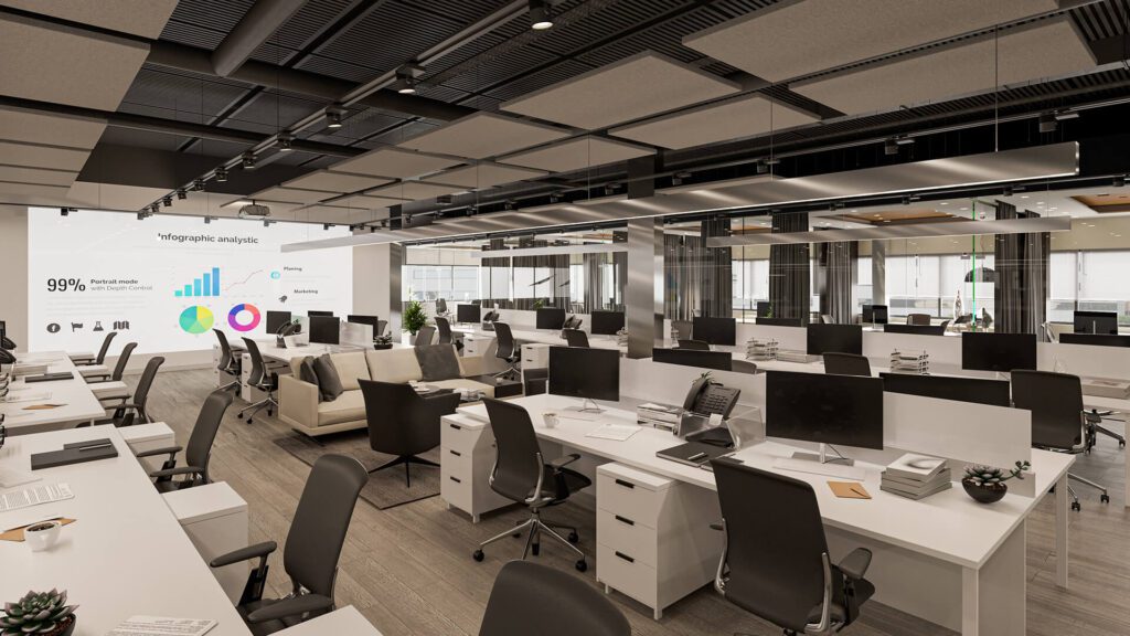 Coworking office where architectural consulting and mentor firms operate
