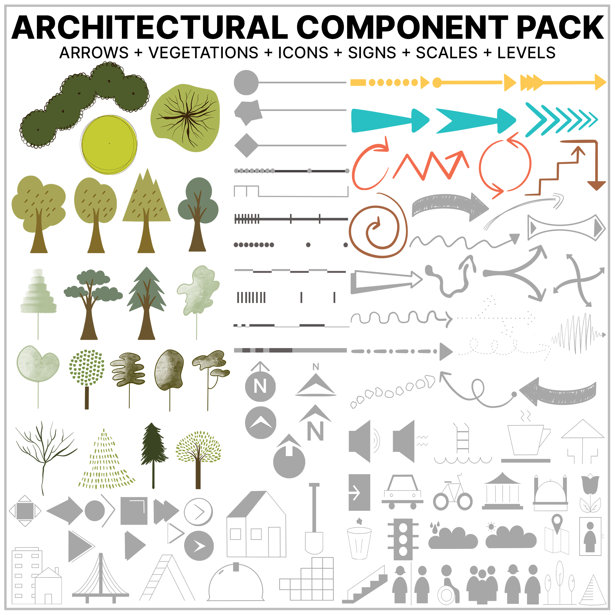 🗺️ Architectural Site Analysis Component Pack