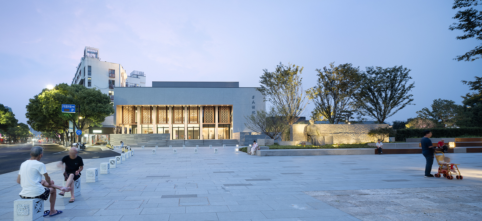 Cai Yuanpei Square and Jiemin Library: The Architectural Symphony of Shaoxing’s Historical Block