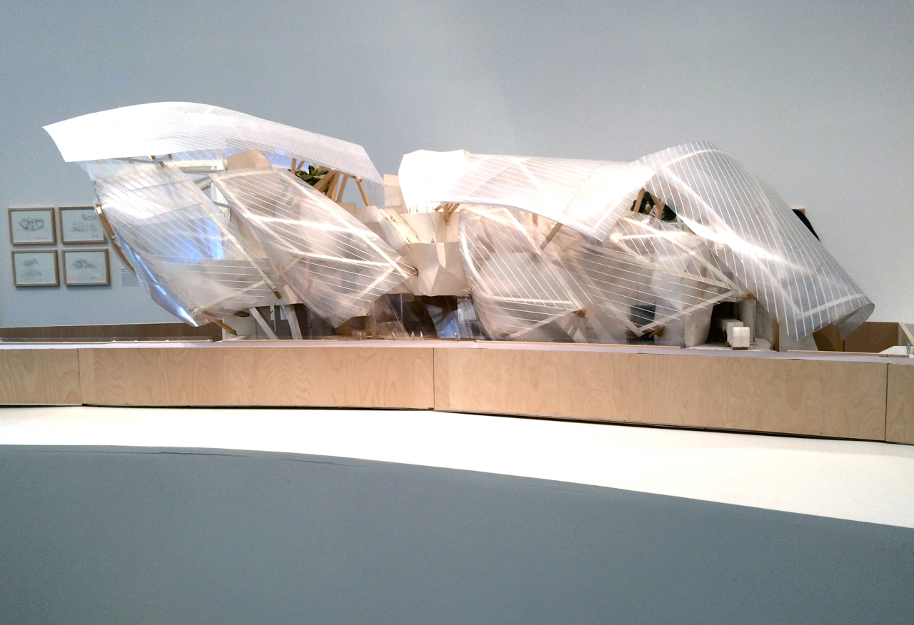 Frank Gehry architectural models showing the iterative physical model-making design process