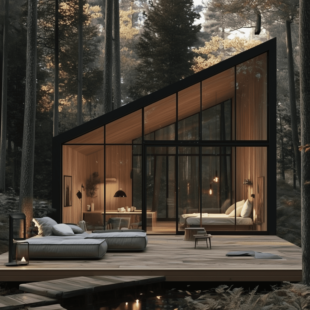 Modern Minimalist Tiny House Design Plans | illustrarch - Tiny Minimalist Modern Home Design