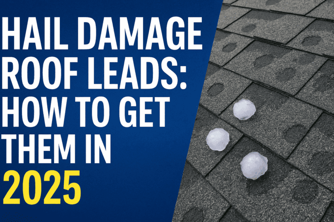 Hail Damage Roof Leads: How to Get Them in 2025?