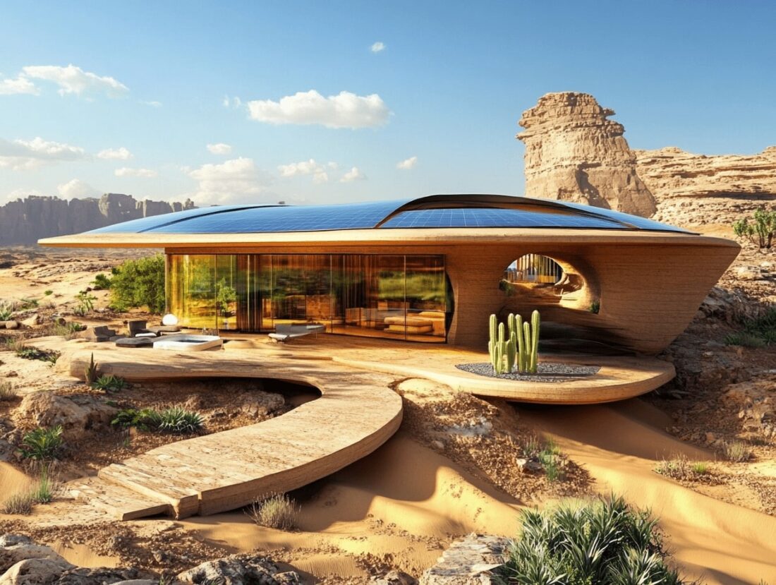 Exploring Off Grid Desert Architecture: Sustainable Living in Arid ... - Luxury Off Grid Desert Homes With Private Art Studio