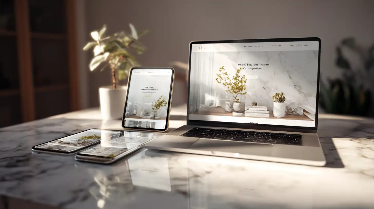 Small business owner launching a website using an AI website builder