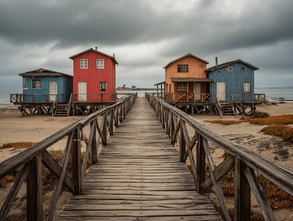 Curated visual reference: Picture Idea: Sustainable Coastal Construction Building Resilience Where Land Meets