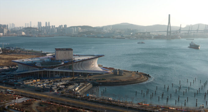 Busan Opera House by Snøhetta: A Waterfront Cultural Landmark Nearing Completion