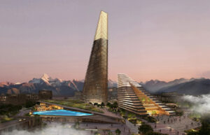 SOM Designs 272-Meter Tower Complex for Alatau, Kazakhstan