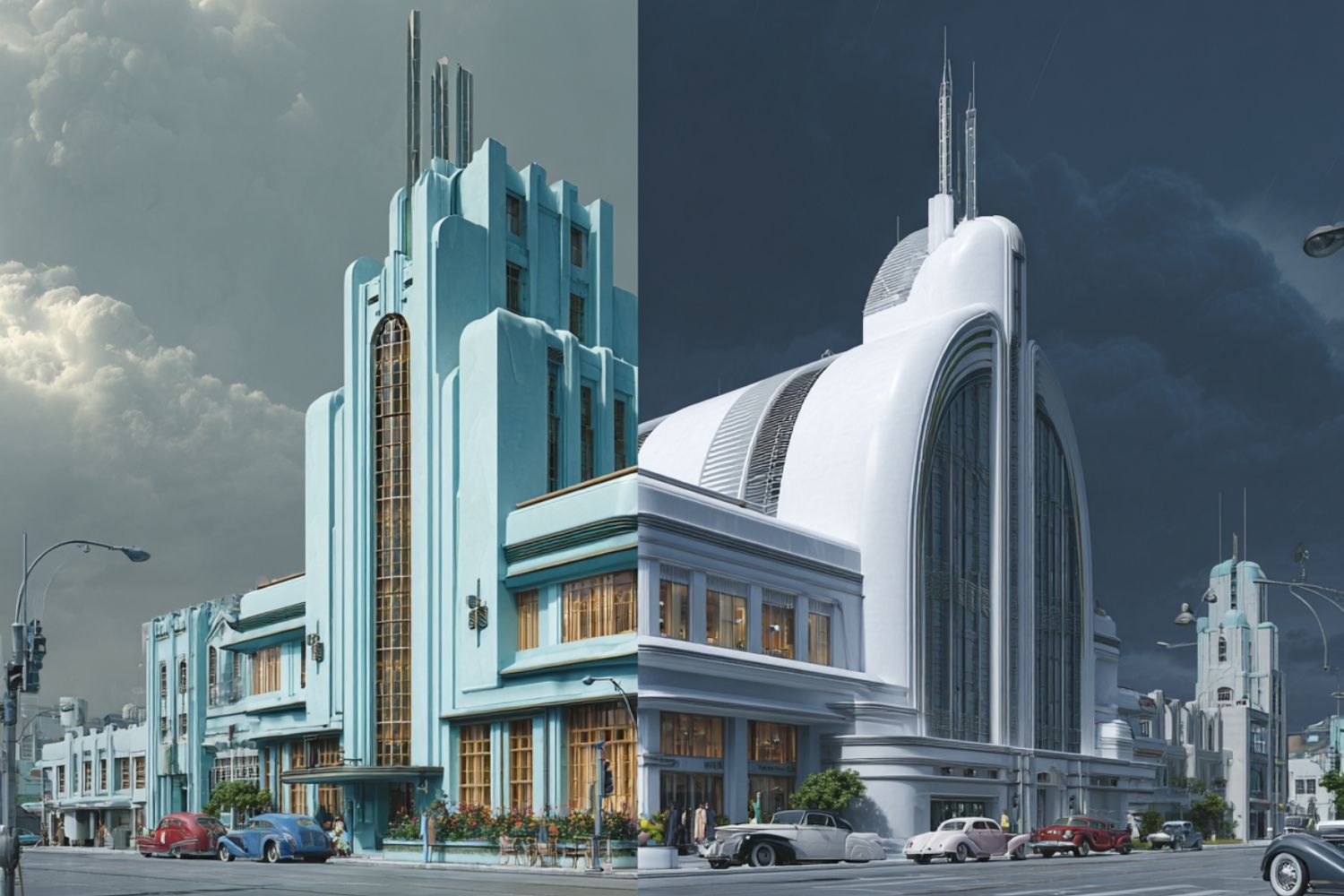 Streamline Moderne vs Futurism: Speed, Curves, and the Machine Age Compared