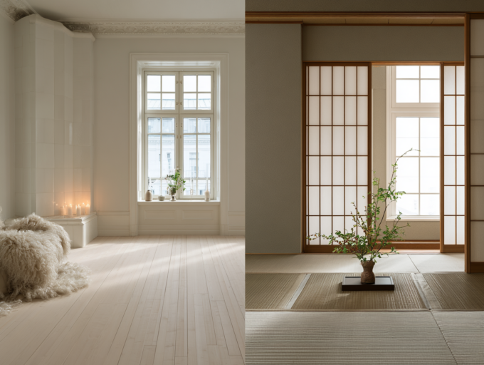 Scandinavian Design vs Japanese Minimalism: Nordic Light Meets Zen Simplicity