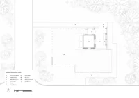 Floor plan of Anima Pavilion with open yard and shelter by Atelier Pensee, Suzhou