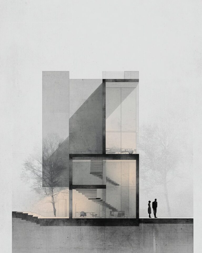 How to Draw an Architectural Section: 7 Easy Steps | illustrarch