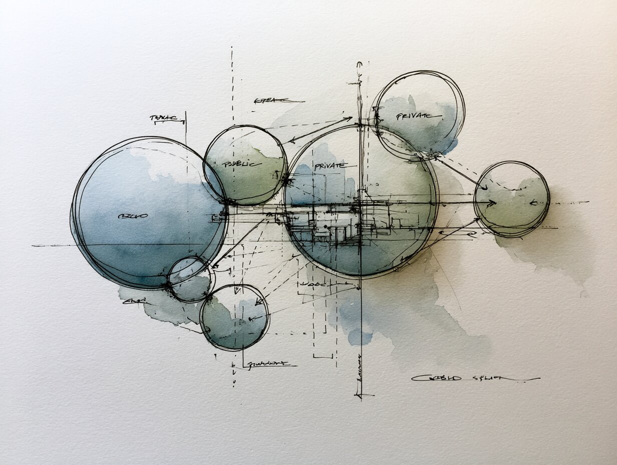 Bubble Diagram for Residential Projects: From Brief to Layout
