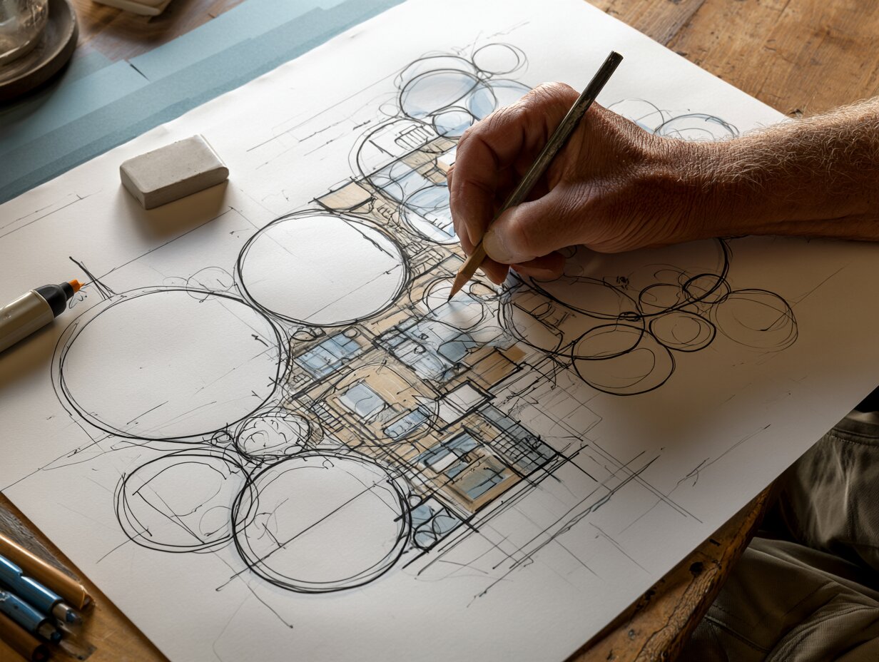 Bubble Diagram for Residential Projects: From Brief to Layout