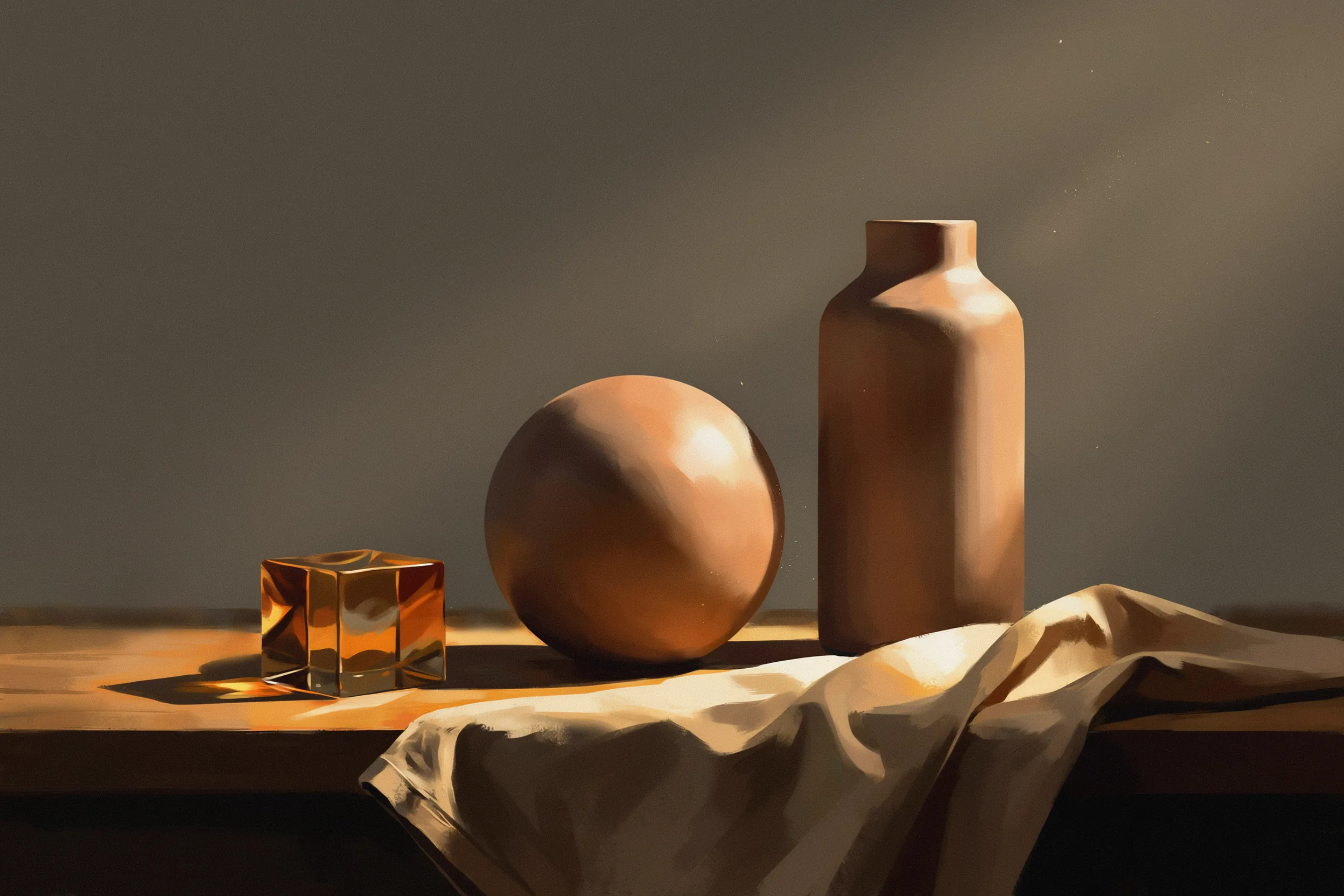 Representation of basic lighting techniques in digital art.