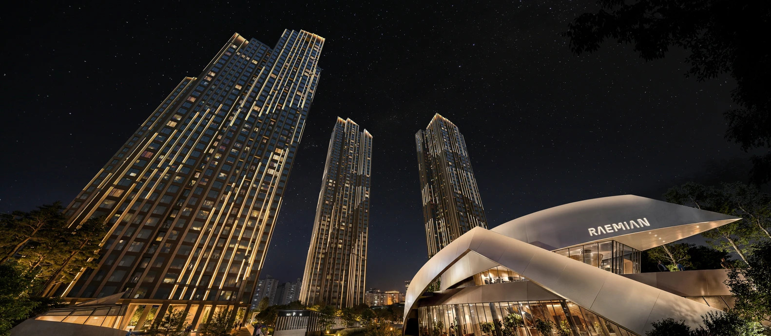 Studio Libeskind Unveils 6 Seoul Towers for Daechi Redevelopment