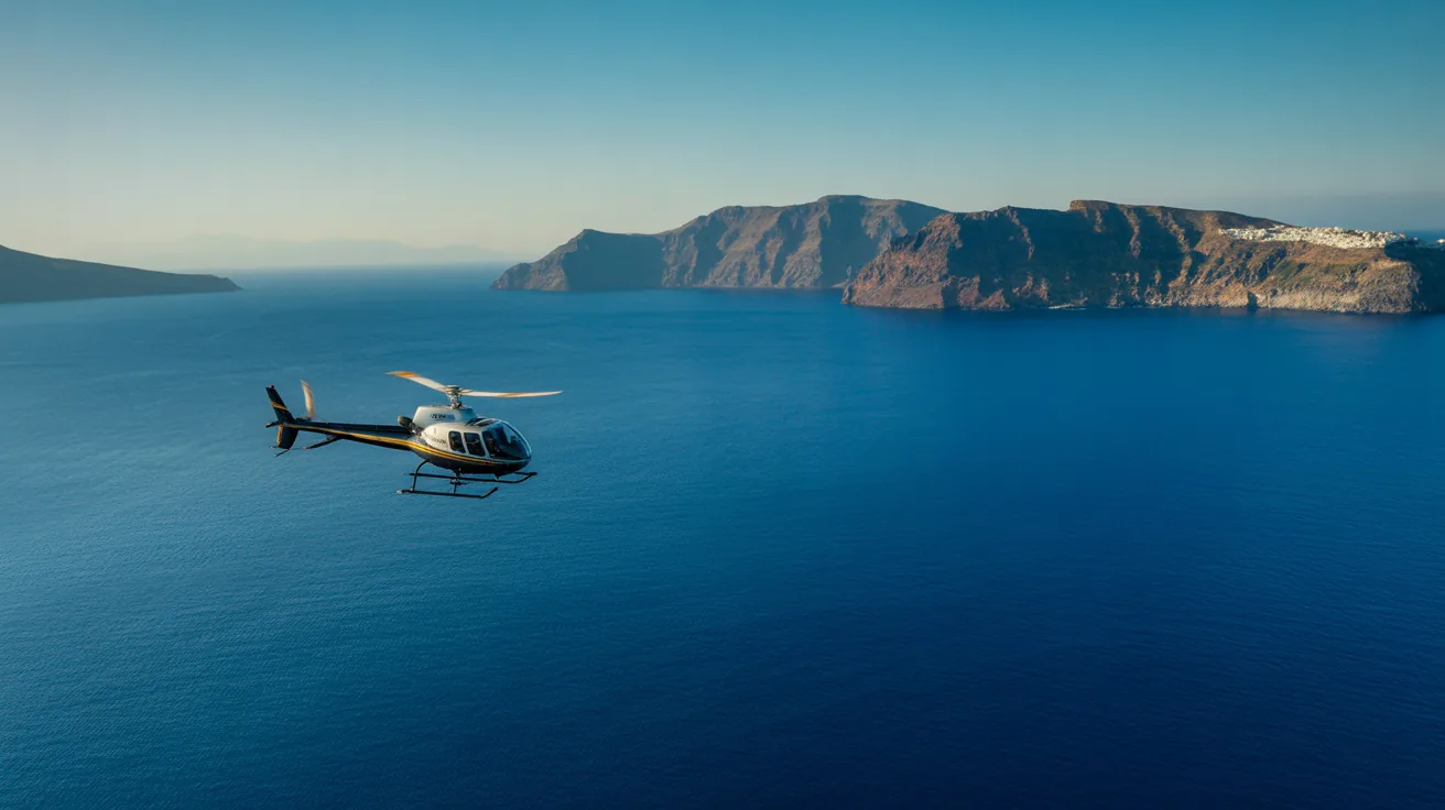 How to Book a Helicopter from Athens to Folegandros