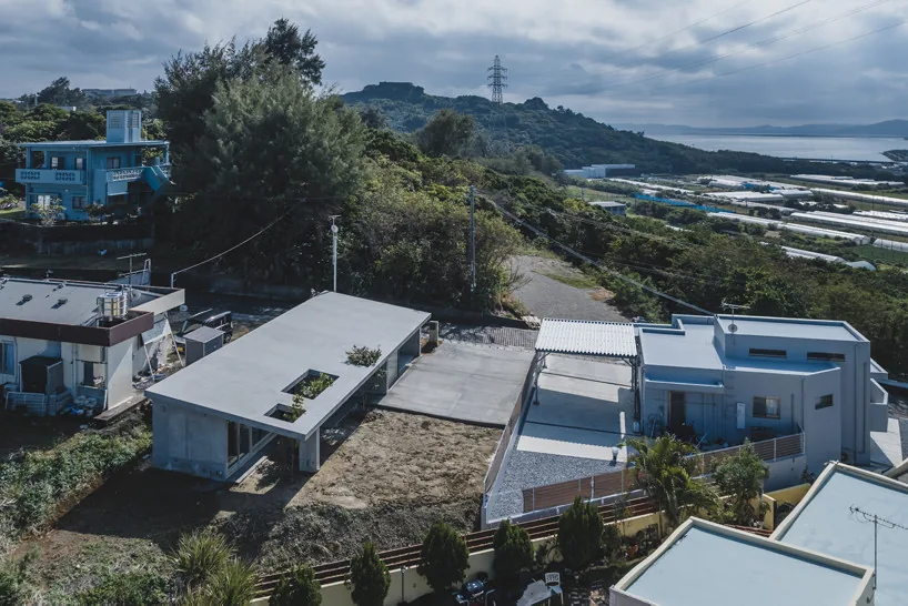 Overlapping Concrete Walls and One Roof Shape a House in Okinawa