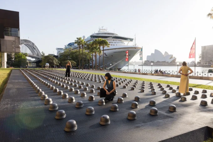 Ai Weiwei Installs 500 Cast-Iron Helmets Outside Sydney Museum