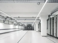 The white archive hall of National Archives of Sweden by Tengbom