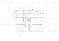 Floor plan of National Archives of Sweden by Tengbom