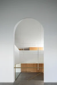 Arched opening onto the stair at New PRF Headquarters Building