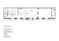 Ground floor plan of Origin Cafe and Roasters Jax by S.DA