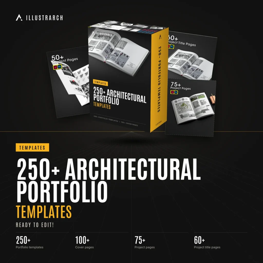📝 250+ Architectural Portfolio Templates | Ready to Edit!