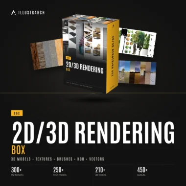 ⛰️ 2D/3D Rendering Box | 3D Models + Textures + Brushes + HDR + Vectors
