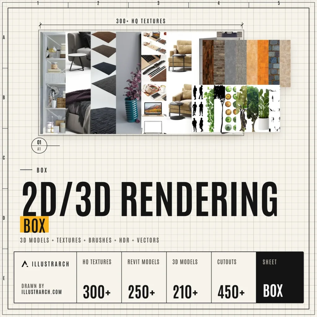 ⛰️ 2D/3D Rendering Box | 3D Models + Textures + Brushes + HDR + Vectors ⛰️ 2D/3D Rendering Box | 3D Models + Textures + Brushes + HDR + Vectors