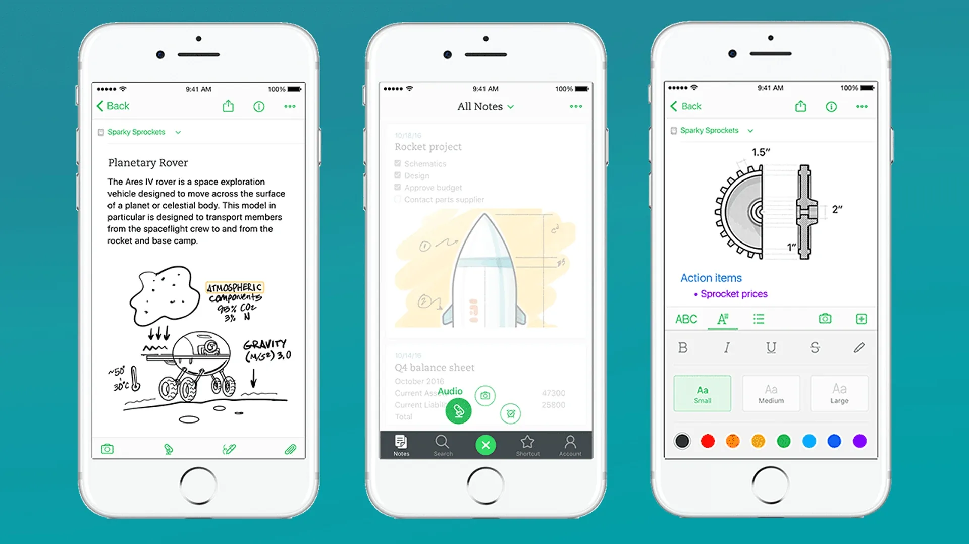 Evernote note management app for architects