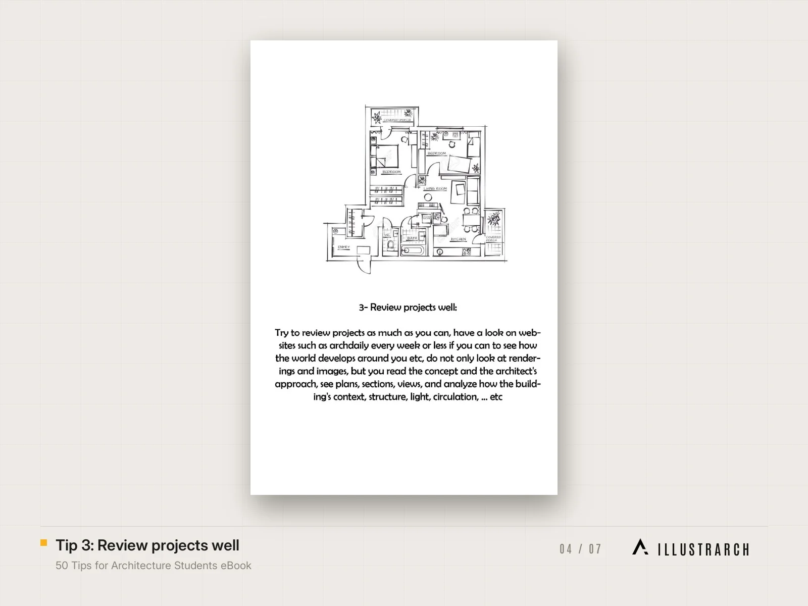 Tip 3: Review projects well