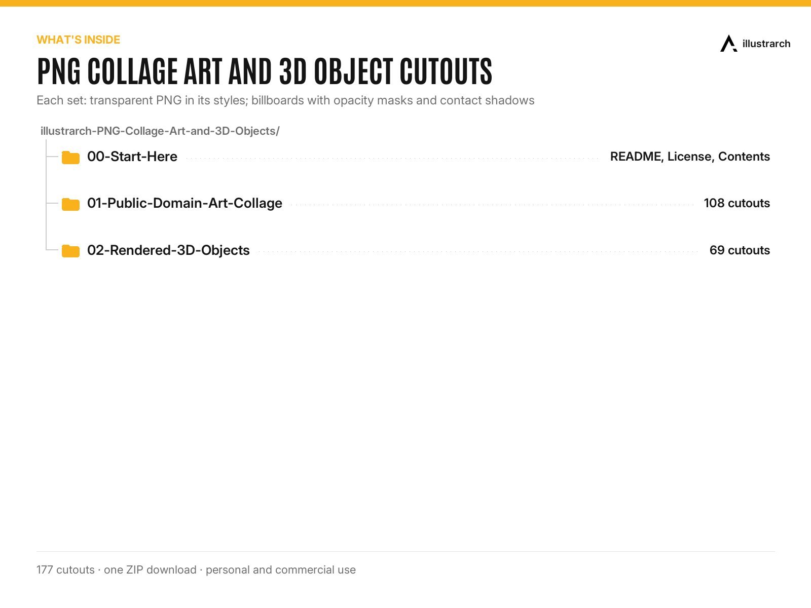 Collage Art and 3D Object Cutouts: 177 PNG | illustrarch
