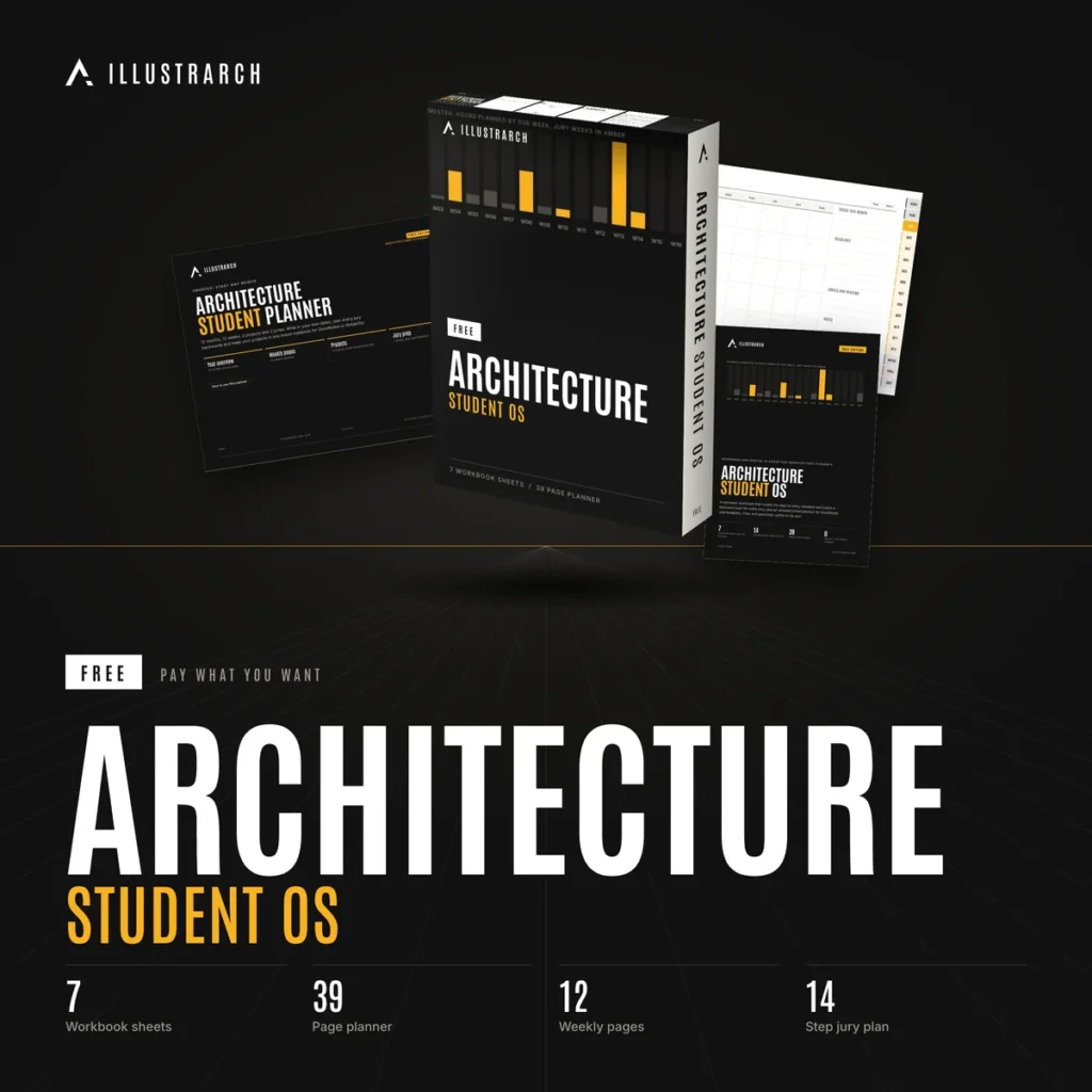 🗓️ Architecture Student OS | Semester Workbook and 39 Page Digital Planner, Free