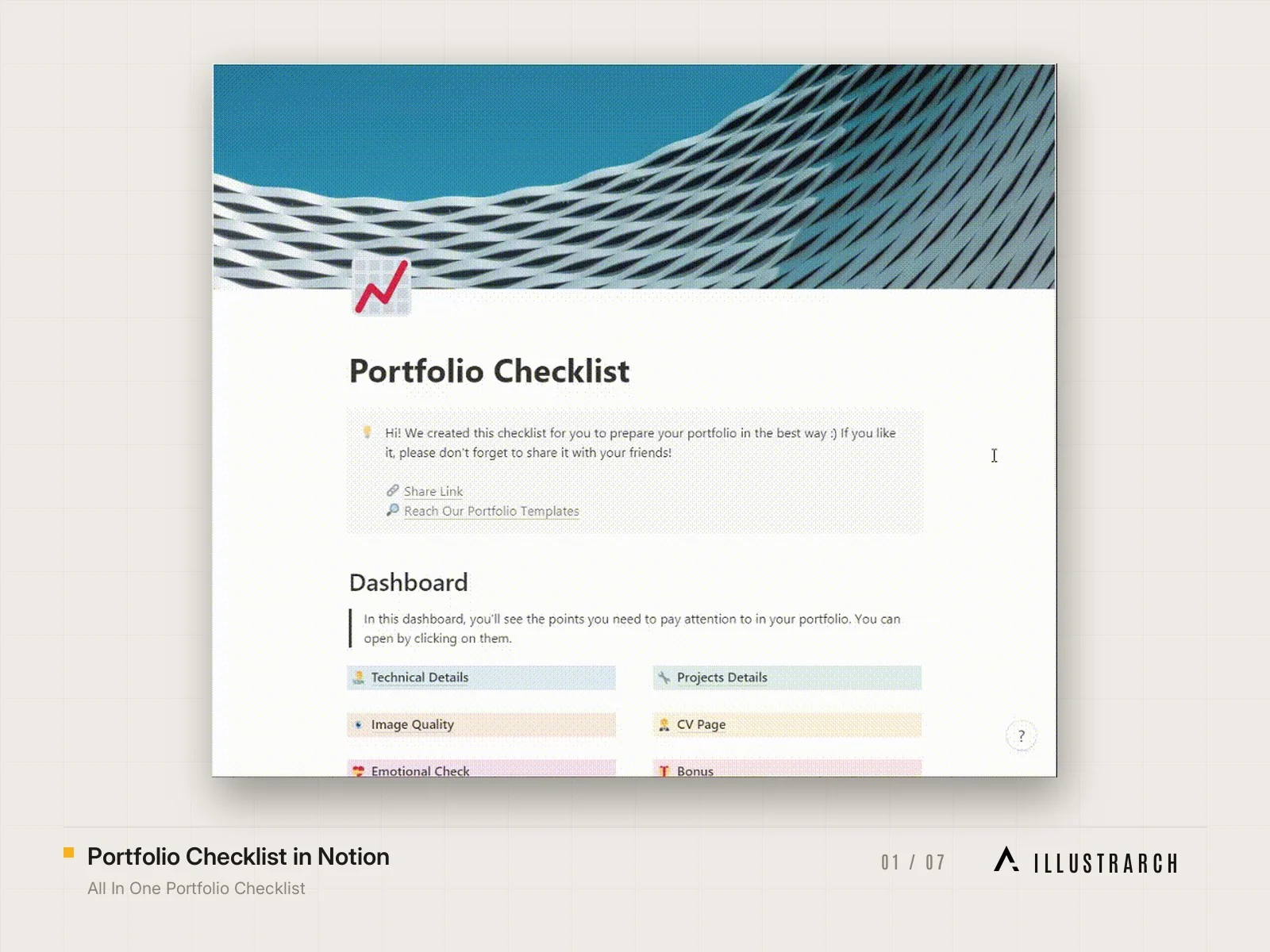The Portfolio Checklist in Notion