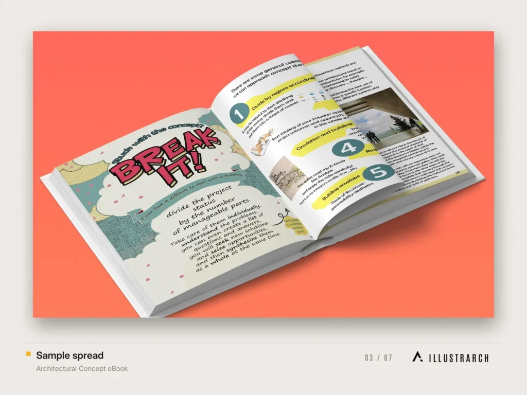 Architectural Concept eBook Architecture Student Guide: sample spread