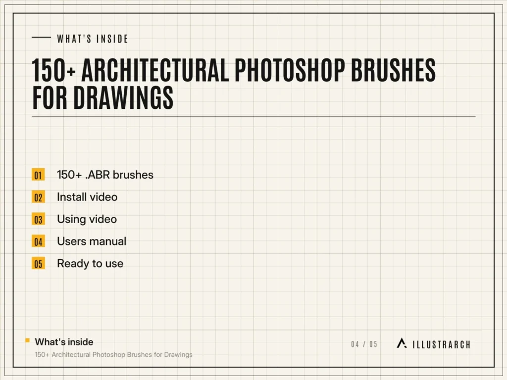 150+ Architectural Photoshop Brushes for Drawings Easy to Use: card what s inside