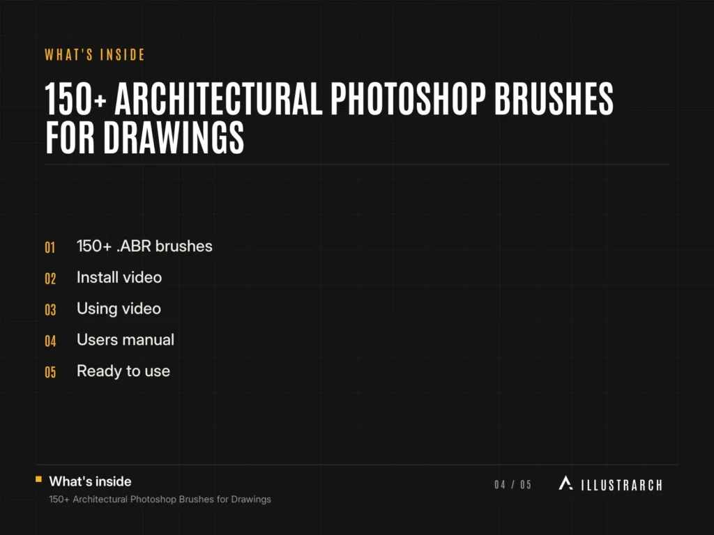 150+ Architectural Photoshop Brushes for Drawings Easy to Use: card what s inside