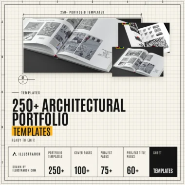 📝 250+ Architectural Portfolio Templates | Ready to Edit!
