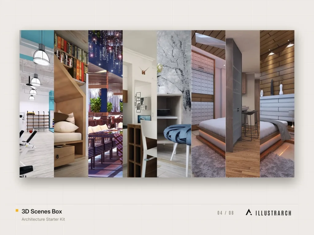 Architecture Starter Kit ALL IN ONE: 3d scenes box