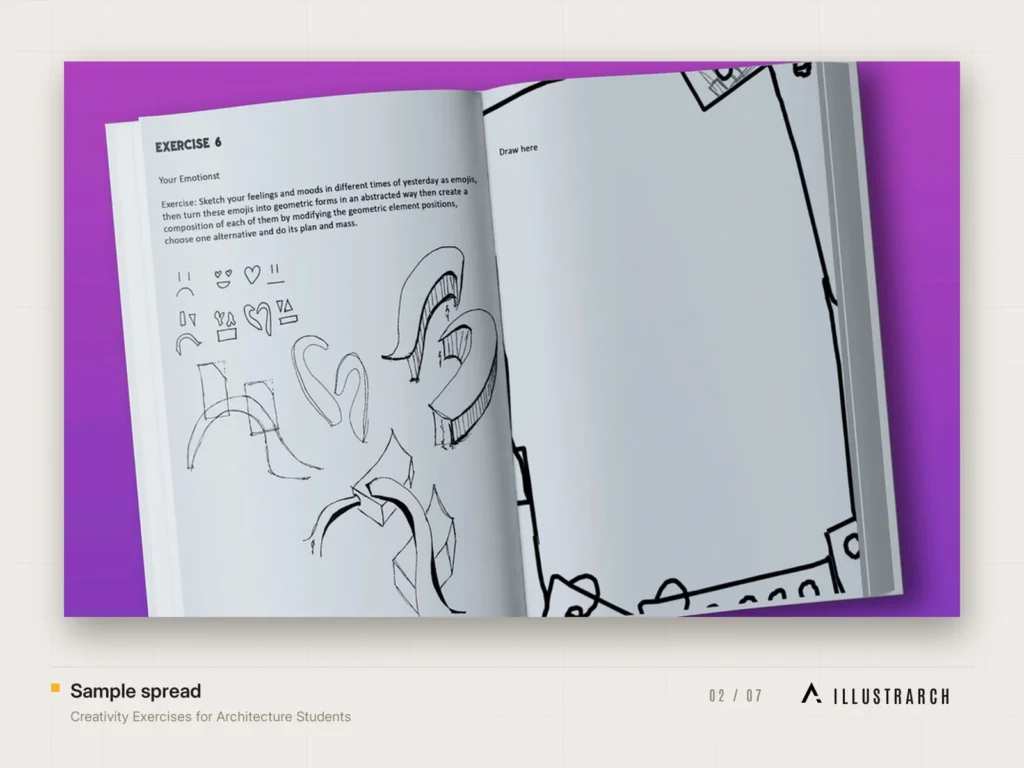 Creativity Exercises for Architecture Students: sample spread