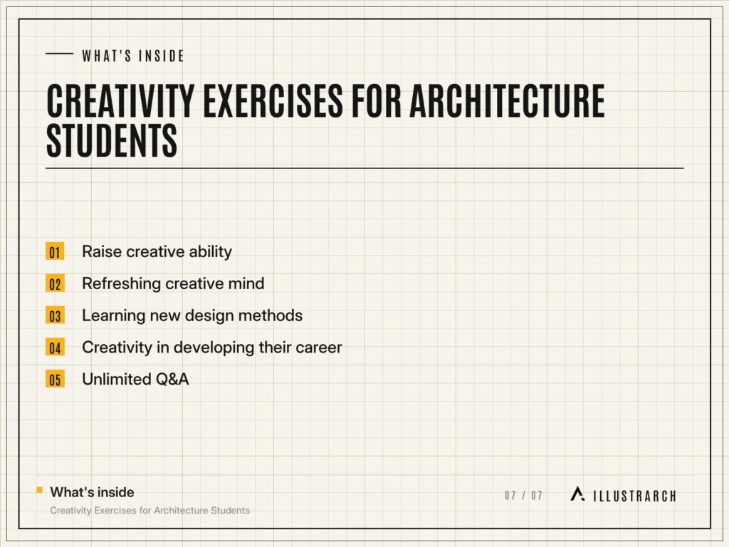 Creativity Exercises for Architecture Students: card what s inside