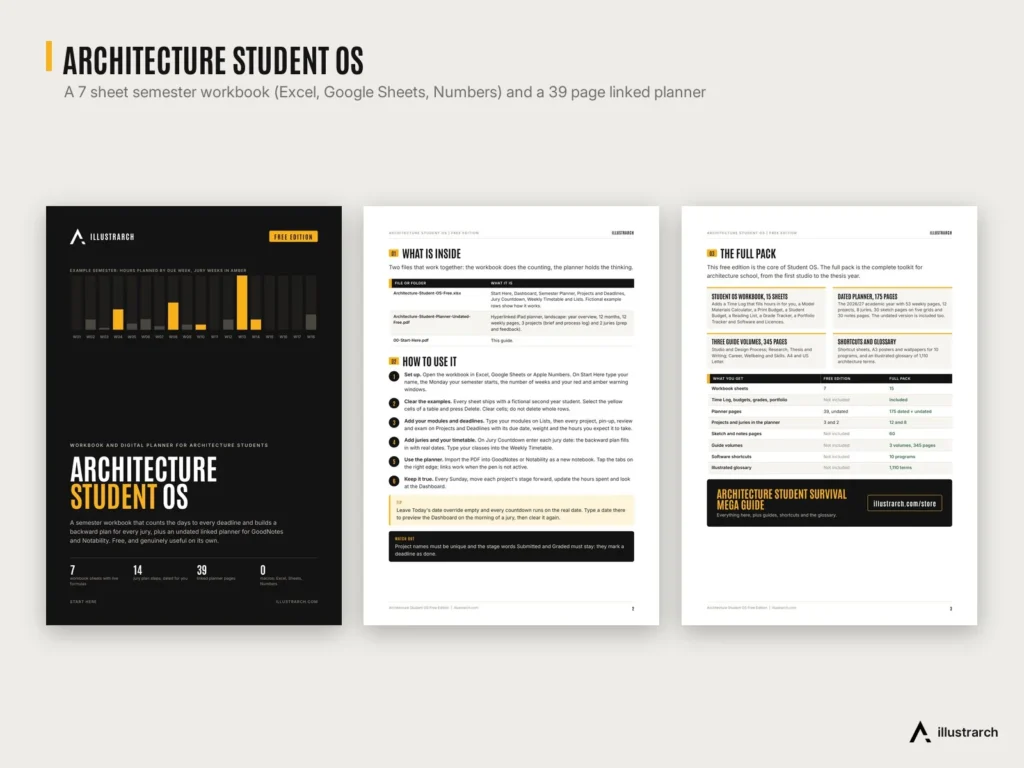 Architecture Student OS preview: student os