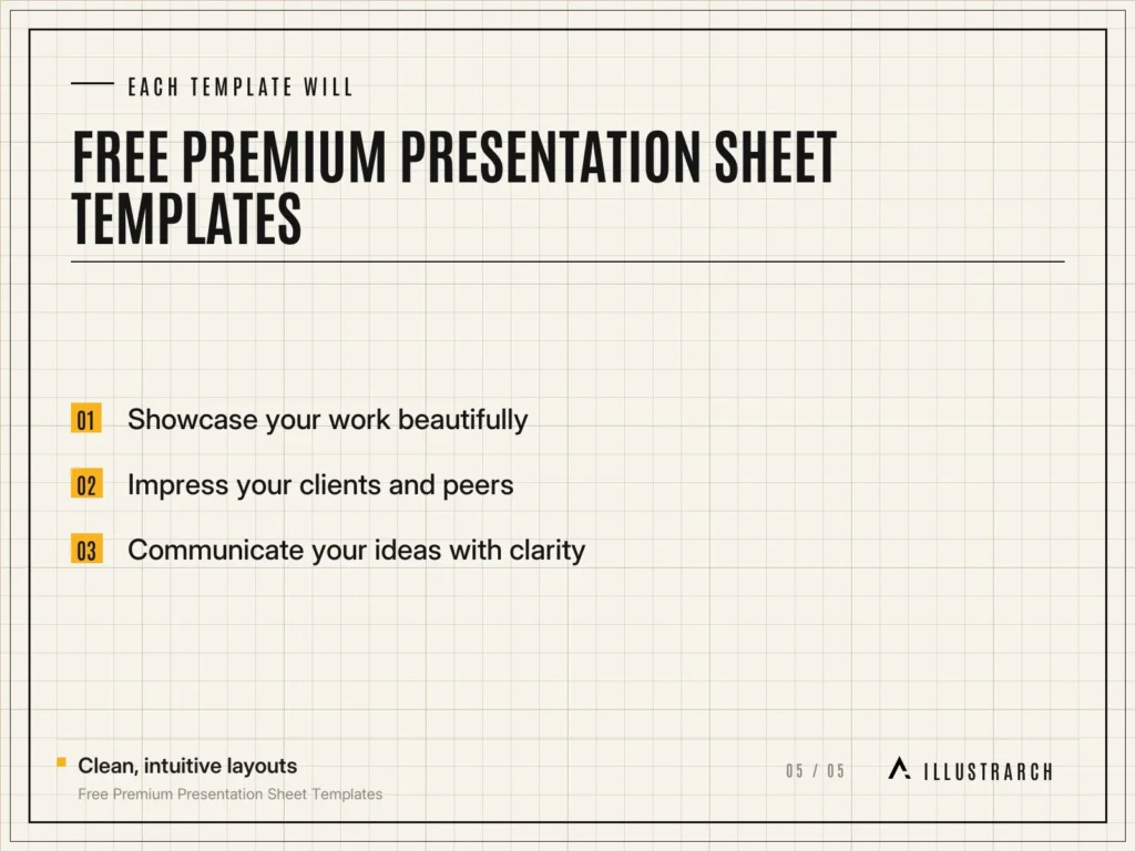 Free Premium Presentation Sheet Templates: card each template will