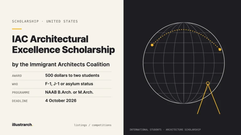 IAC Architectural Excellence Scholarship for Architecture Students 2026