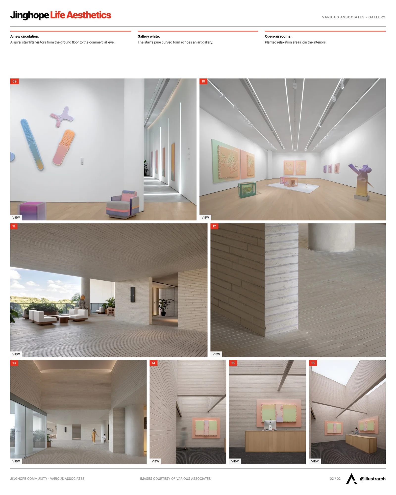 Second presentation board sheet for Jinghope Life Aesthetics Community at The Sanya EDITION, laying out the project drawings and images on one page