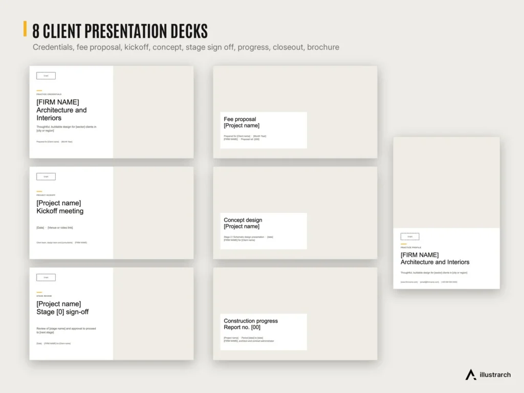 Architect's Office Mega Kit preview: client presentation decks