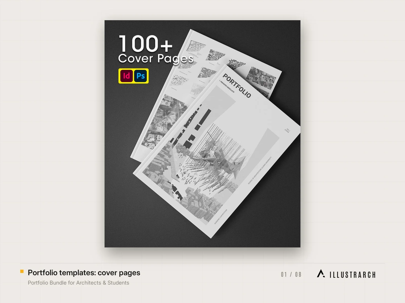 Portfolio templates: cover pages