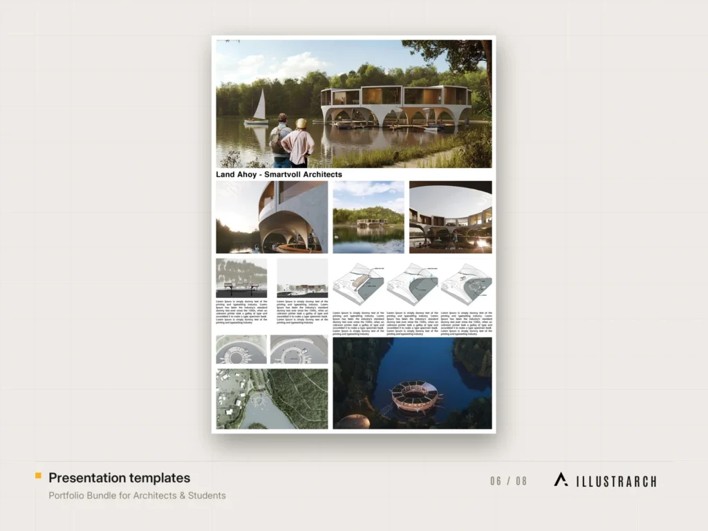 Portfolio Bundle for Architects & Students: presentation templates