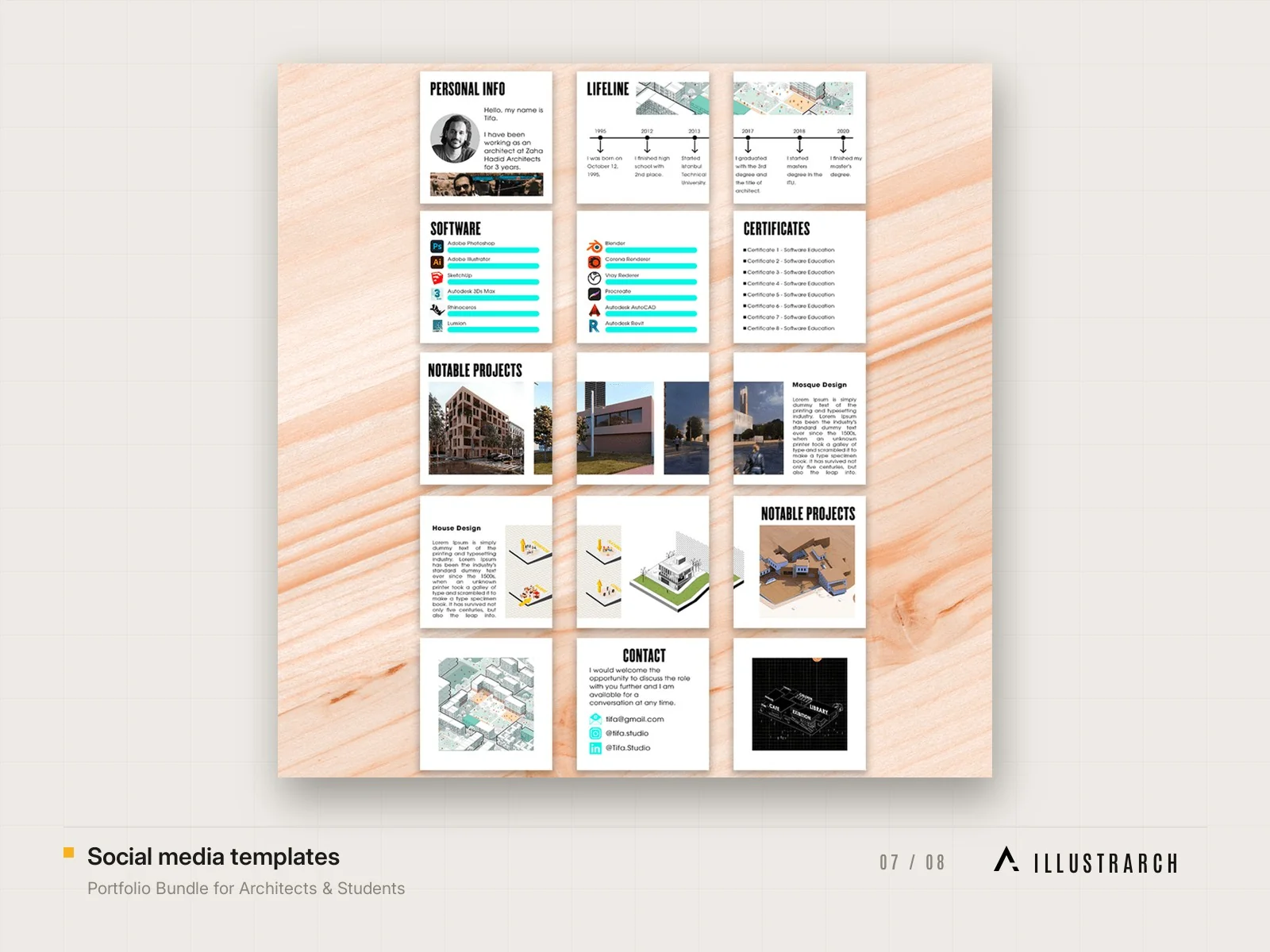 Social media templates