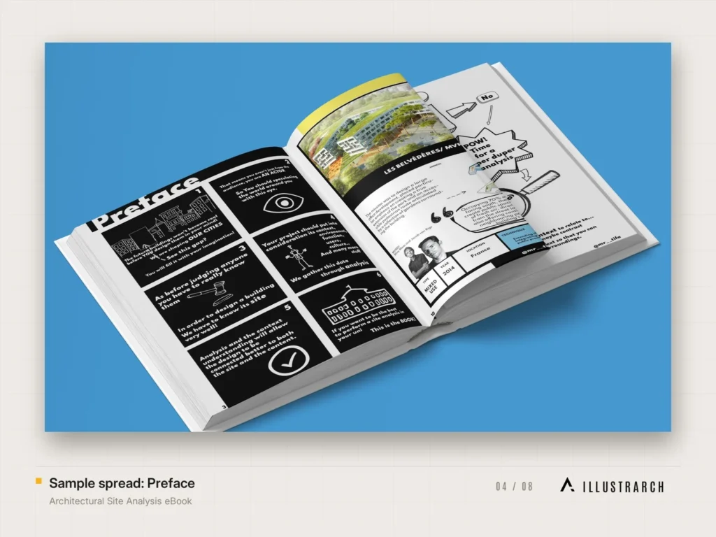 Architectural Site Analysis eBook Architecture Student Guide: sample spread preface